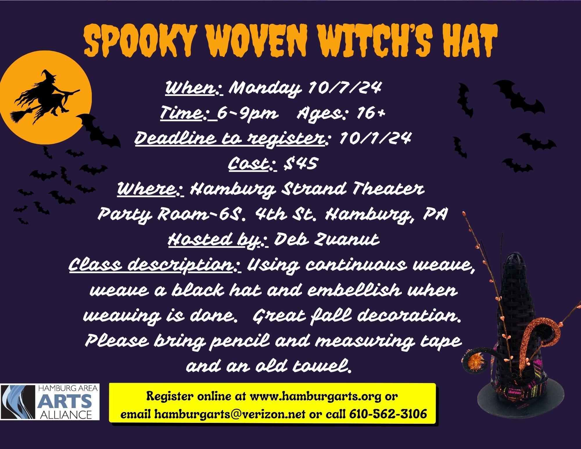 Read more about the article Spooky Woven Witch’s Hat