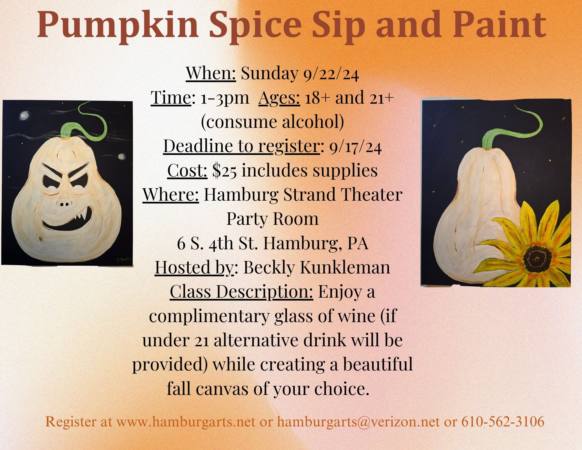 Read more about the article Pumpkin Spice Sip and Paint